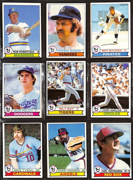 1979 Topps Baseball Complete Set of 726 Cards w. Ozzie Smith RC
