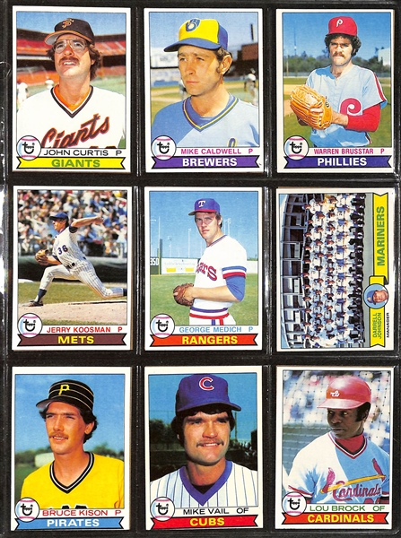 1979 Topps Baseball Complete Set of 726 Cards w. Ozzie Smith RC