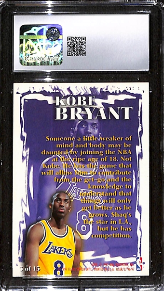 1996-97 Fleer Kobe Bryant Rookie Sensations Rookie Card #3 Graded CGC 7.5