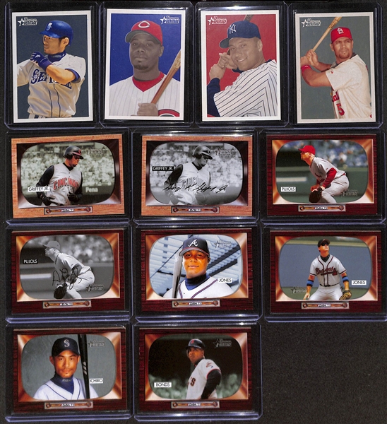 Lot of (3) Bowman Baseball Complete Sets w. 1993 Bowman, 2004 Bowman Heritage, 2006 Bowman Heritage inc. Jeter, Ichiro, Griffey Jr, +