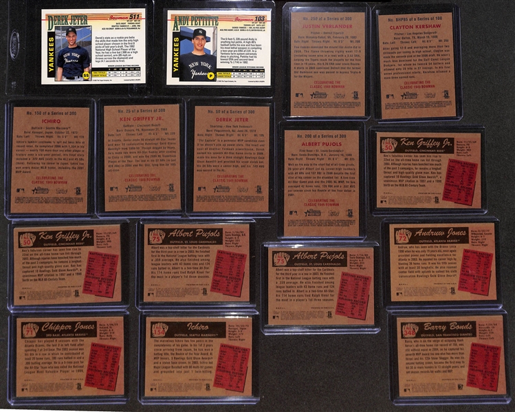 Lot of (3) Bowman Baseball Complete Sets w. 1993 Bowman, 2004 Bowman Heritage, 2006 Bowman Heritage inc. Jeter, Ichiro, Griffey Jr, +