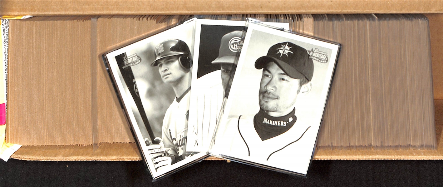 2001 Bowman Heritage Complete Set of 440 Cards w. Ichiro Rookie Card & Albert Pujols Rookie Card