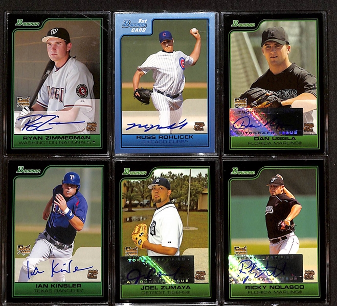 2006 Bowman & Bowman Prospect Complete Set w. Autos inc. Ryan Zimmerman Auto