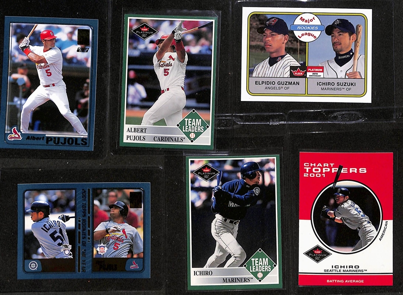Collection of Baseball Card Sets (c. 2000-2007) w. Multiple Ichiro & Pujols Rookie Cards