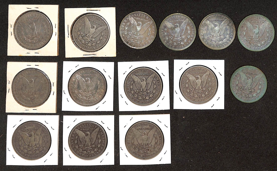 Lot of (14) 1888-1902 Morgan Silver Dollars