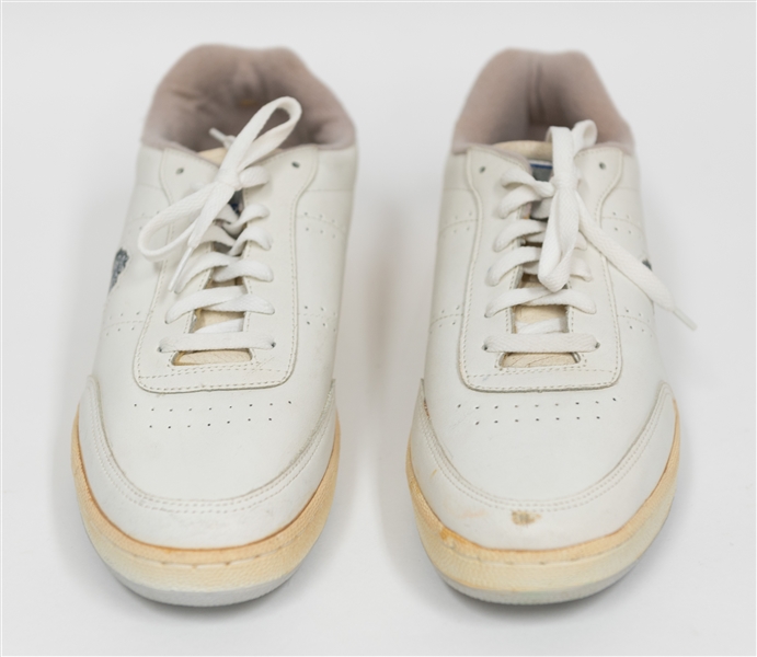 Wilt Chamberlain Signed Sneaker - Includes Both MacGregor Shoes w. One Autographed by Wilt (JSA Auction Letter)