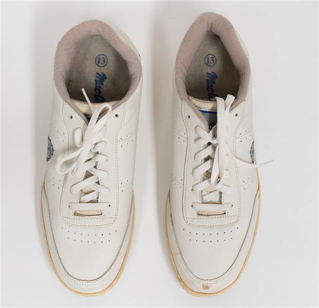 Wilt Chamberlain Signed Sneaker - Includes Both MacGregor Shoes w. One Autographed by Wilt (JSA Auction Letter)
