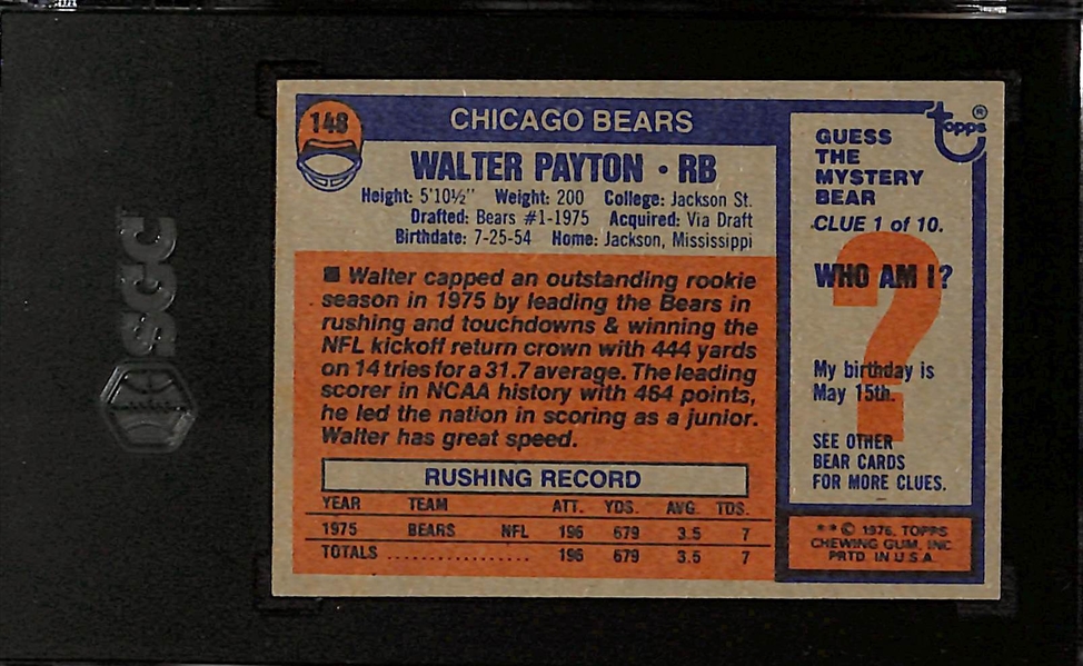 1976 Topps Football Complete Set w. Walter Payton #148 (RC) SGC 7