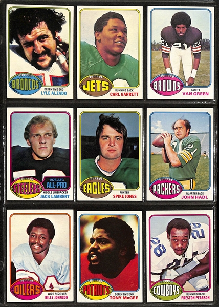 1976 Topps Football Complete Set w. Walter Payton #148 (RC) SGC 7
