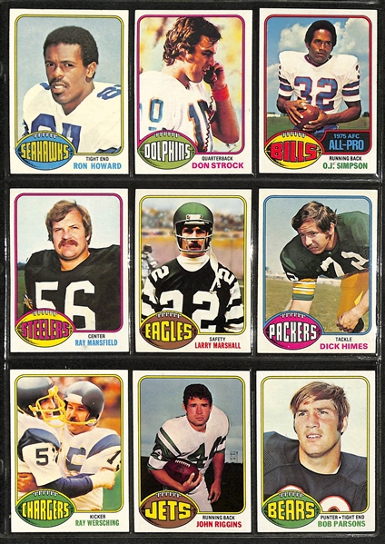 1976 Topps Football Complete Set w. Walter Payton #148 (RC) SGC 7