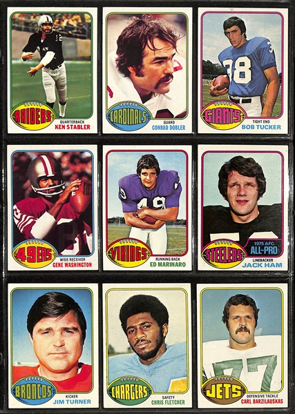 1976 Topps Football Complete Set w. Walter Payton #148 (RC) SGC 7