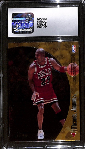1998-99 Topps Finest Mystery Finest Michael Jordan & Kobe Bryant #M1 Graded CGC 8.5