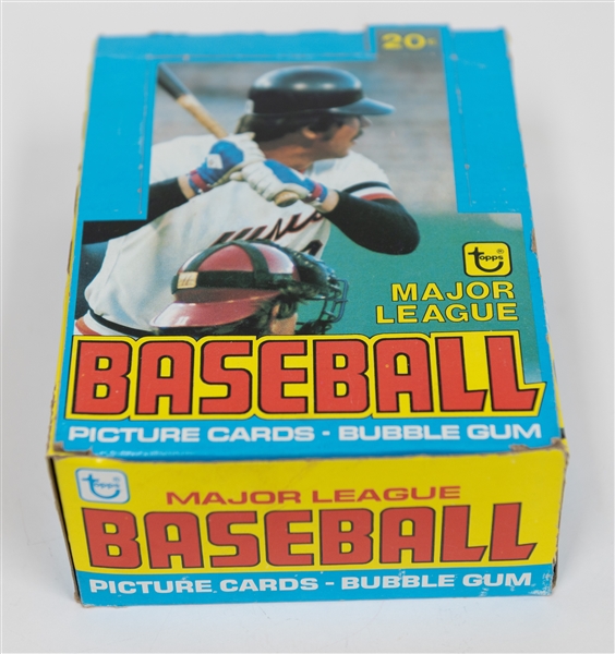 30 Sealed 1978 Topps Baseball Unopened Wax Packs - Stored in a 1979 Topps Display Box (Molitor, Murray Rookie Year)