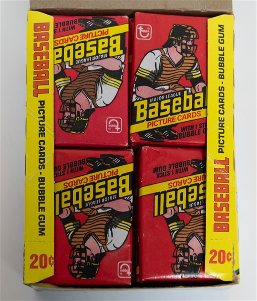 30 Sealed 1978 Topps Baseball Unopened Wax Packs - Stored in a 1979 Topps Display Box (Molitor, Murray Rookie Year)