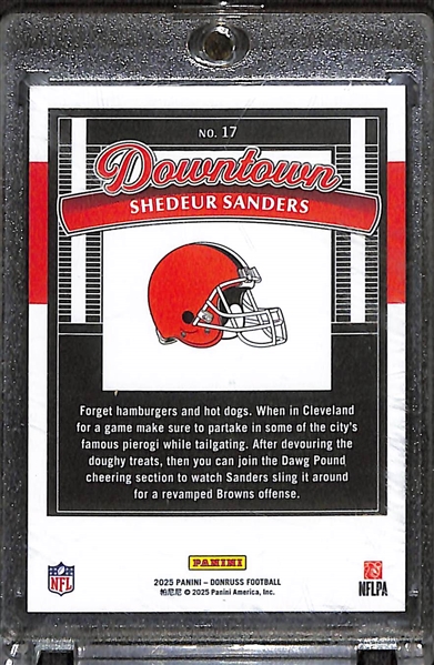 2025 Donruss Shedeur Sanders (Rookie Card) Downtown