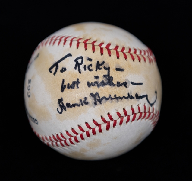 Hank Greenberg Signed Rawlings Official League Baseball - JSA LOA