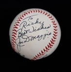 Joe DiMaggio Signed Rawlings Official League Baseball - JSA LOA