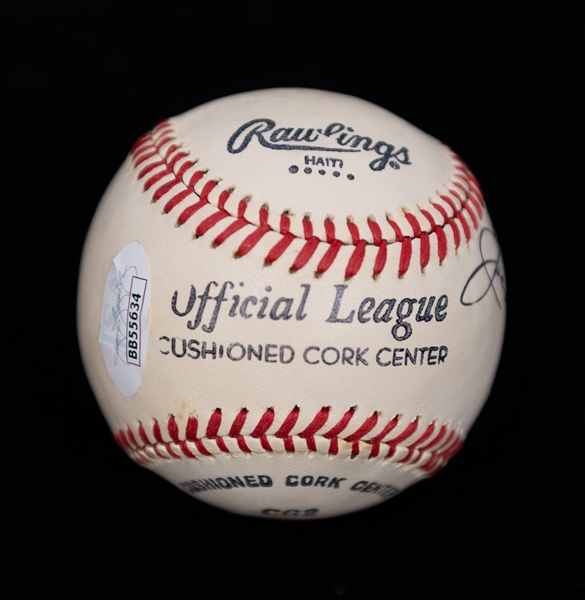 Joe DiMaggio Signed Rawlings Official League Baseball - JSA LOA