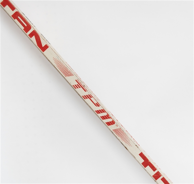 Mike Bossy New York Islanders Associated Used Titan Model M. Boss 22 Hockey Stick  (Shows Practice or Game Use)