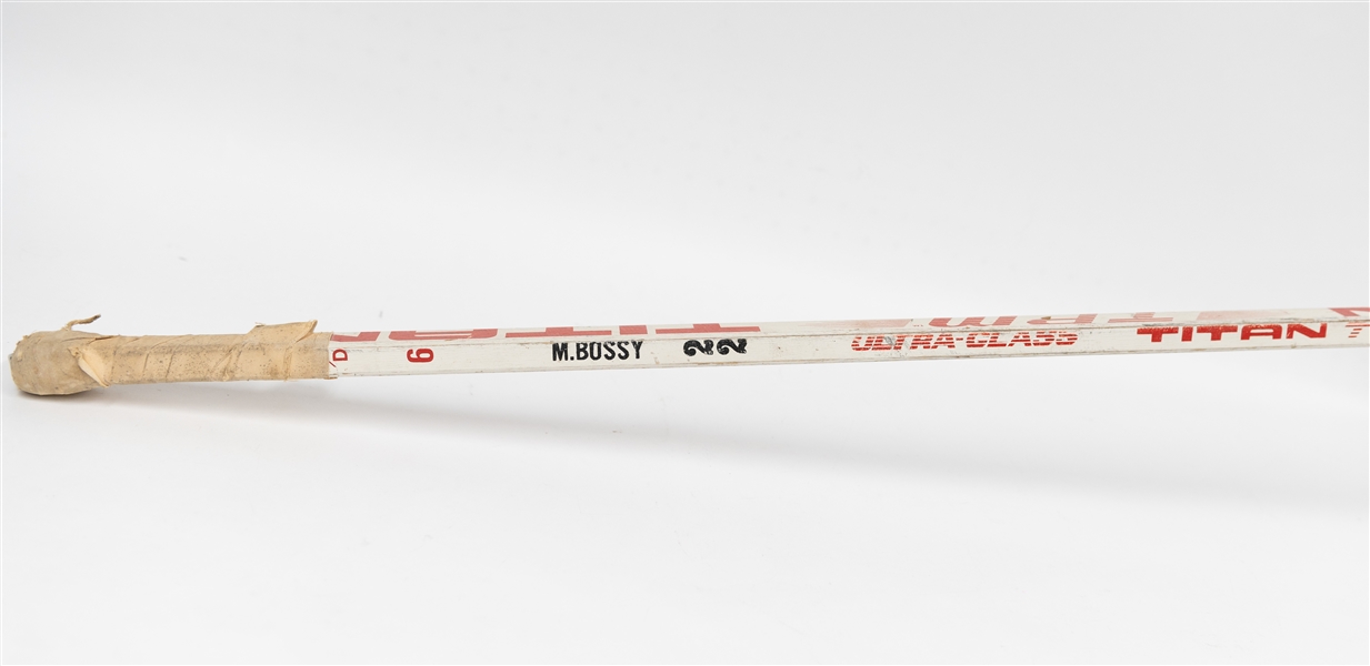 Mike Bossy New York Islanders Associated Used Titan Model M. Boss 22 Hockey Stick  (Shows Practice or Game Use)