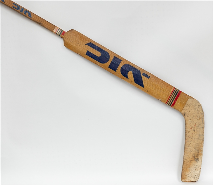 Ron Hextall New York Islanders Associated Used Victoriaville Model R. Hextall Label Hockey Stick  (Shows Practice or Game Use)