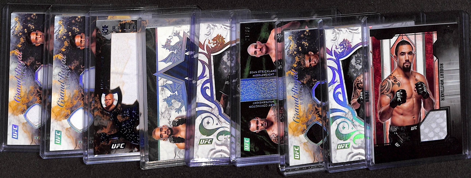 Lot of (9) 2025 Topps Royalty & 2025 Topps Knockout UFC Cards w. Robert Whittaker Relic & Colby Covington #/99
