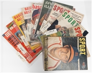 Lot of (11) Vintage 1940s-1960s Sports Magazines inc Sport, Baseball Stars & Sports Illustrated 