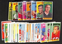 1965 Topps Football Tallboy Partial Set (145 of 176 cards) w. Mostly High-Quality Cards (Inc. Biletnikoff, Maynard, Dawson, Blanda, Kemp, Buoniconti, Snell, Checklist #1)