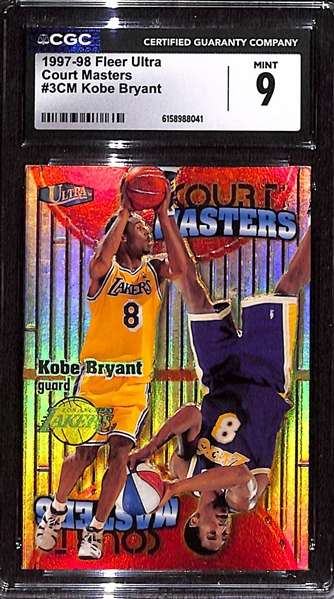 1997-98 Fleer Ultra Kobe Bryant Court Masters #3 CGC 9 MT