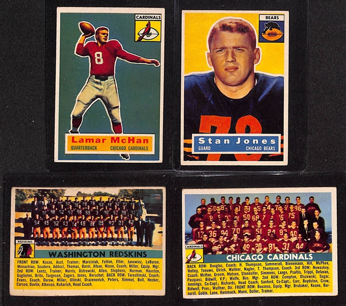 1956 Topps Football Complete Set (All 120 Cards) w. Moore & Brown Rookies, Gifford, Matson, Tittle, Layne, +