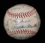 1961 New York Yankees (World Champions) Signed Baseball w. 25 Signatures (w. Maris, Berra, Ford, +) - Mickey Mantle is Clubhouse Signed (Full JSA LOA)