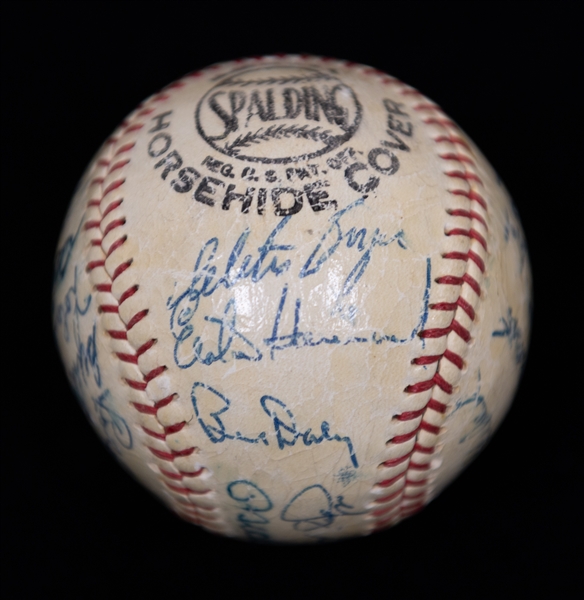 1961 New York Yankees (World Champions) Signed Baseball w. 25 Signatures (w. Maris, Berra, Ford, +) - Mickey Mantle is Clubhouse Signed (Full JSA LOA)