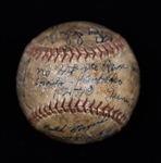 c. 1935 Buffalo Bisons Minor League Baseball Team Signed Ball w. Ray Schalk (HOF, Former 1919 Chicago Black Sox), Bill Harris, Ollie Carnegie, + (JSA Auction Letter) - Comes from the Estate of...