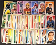 1955 Bowman Football Card Near Complete Set (159 of 160 Cards - Missing #126) w. Blanda, Tittle, Summerall, Lebaron, Layne, Landry (Creased), Bednarik