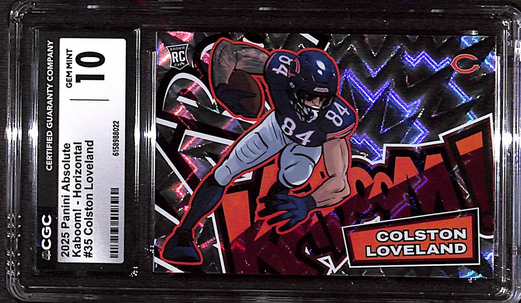 2025 Panini Absolute Colston Loveland Kaboom! Horizontal RC #35 CGC 10 Gem Mint
