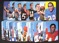 High-Quality 1970 Topps Super Football Complete Set of 35 Cards w. OJ Simpson (RC), Starr, Namath, Tarkenton, Unitas, Butkus, Sayers, Griese, +
