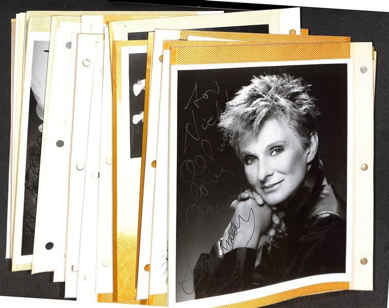 Lot of (60+) Signed Actress Photos & Prints (mostly 8"x10"s) w. Cloris Leachman, Anne Meara, Julia Duffy, More (JSA Auction Letter)