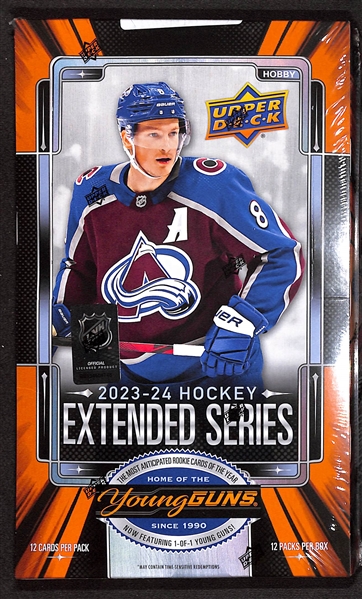 Sealed 2023-24 Hockey Upper Deck Extended Series Hobby Box