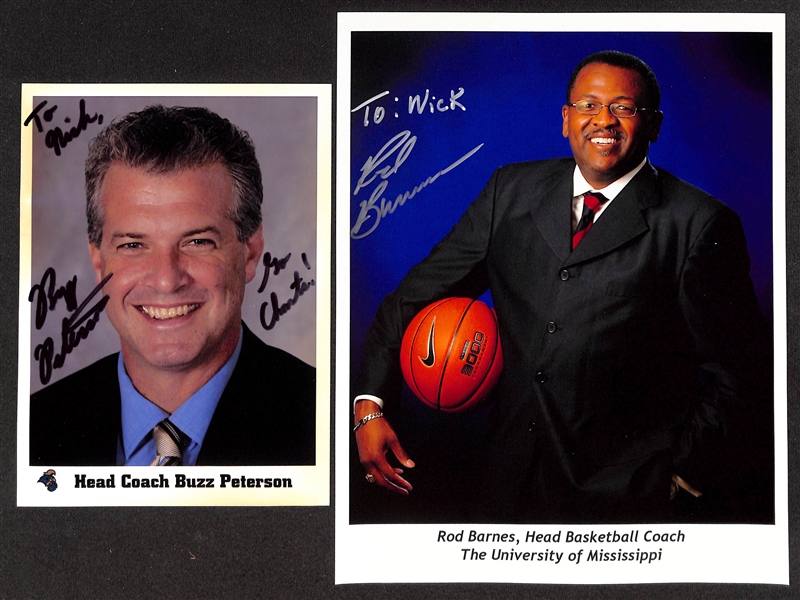 Lot of (45) College Basketball Male & Female Coach Signed Photos/Prints (primarily 8x10) w. Herb Sendek, Frank Haith, Beth Dunkenberger, More (JSA Auction Letter)