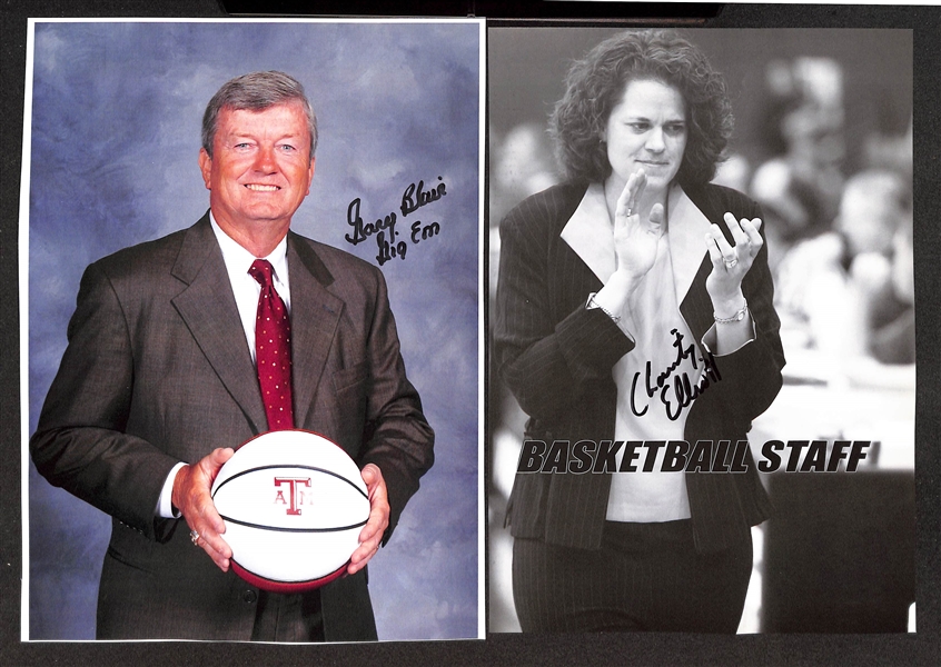 Lot of (45) College Basketball Male & Female Coach Signed Photos/Prints (primarily 8x10) w. Herb Sendek, Frank Haith, Beth Dunkenberger, More (JSA Auction Letter)