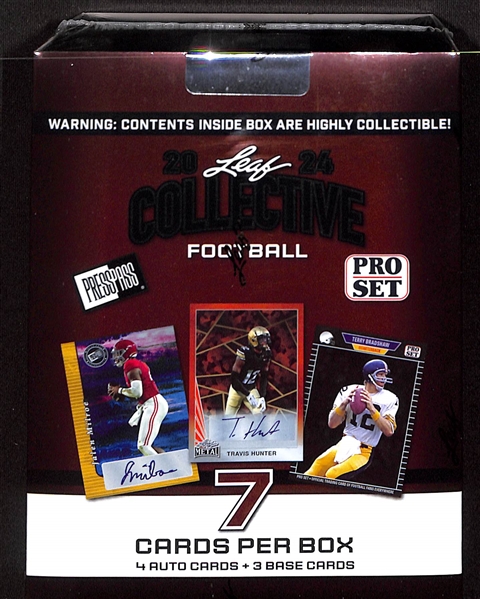 Factory Sealed 2024 Leaf Collective Football Hobby Box